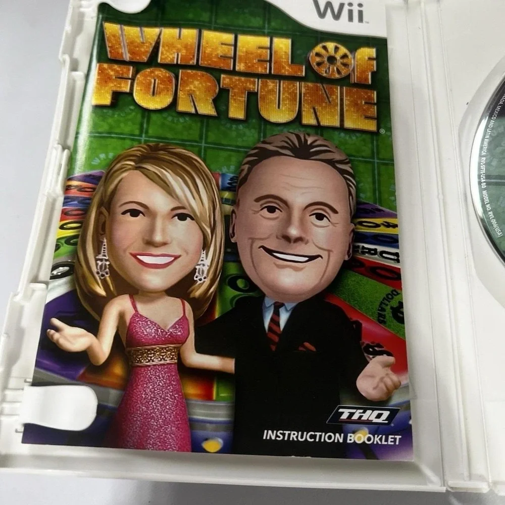 Wheel of Fortune Nintendo Wii 2010 Video Game With Manual